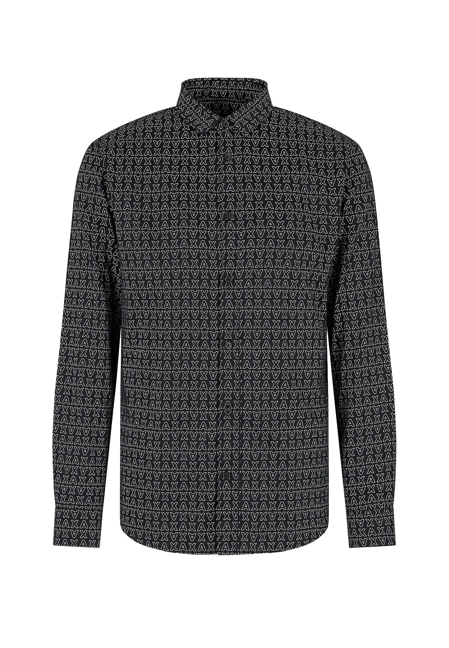 Camicia regular fit in cotone satinato Armani Exchange A23