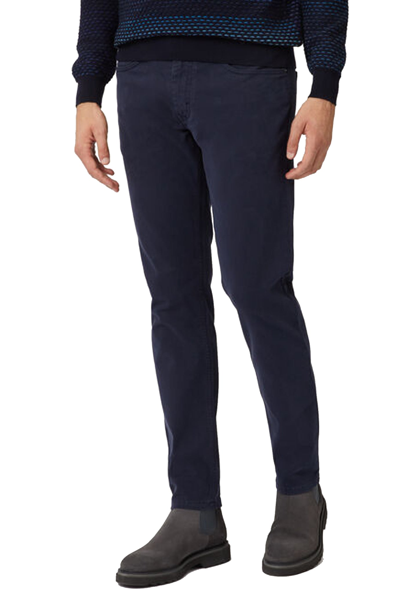 Harmont&amp;Blaine A23 five-pocket blue stretch cotton trousers