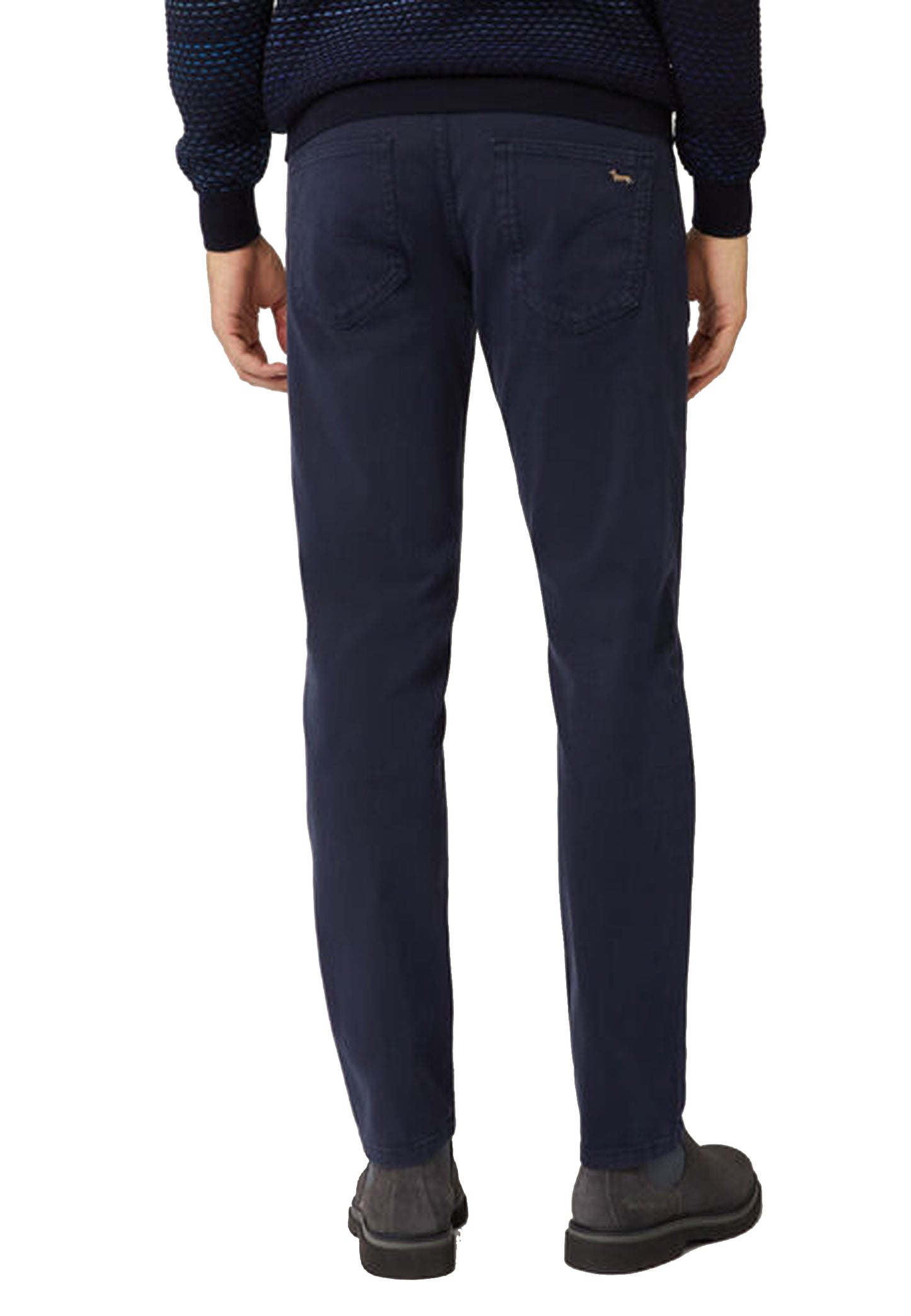 Harmont&amp;Blaine A23 five-pocket blue stretch cotton trousers