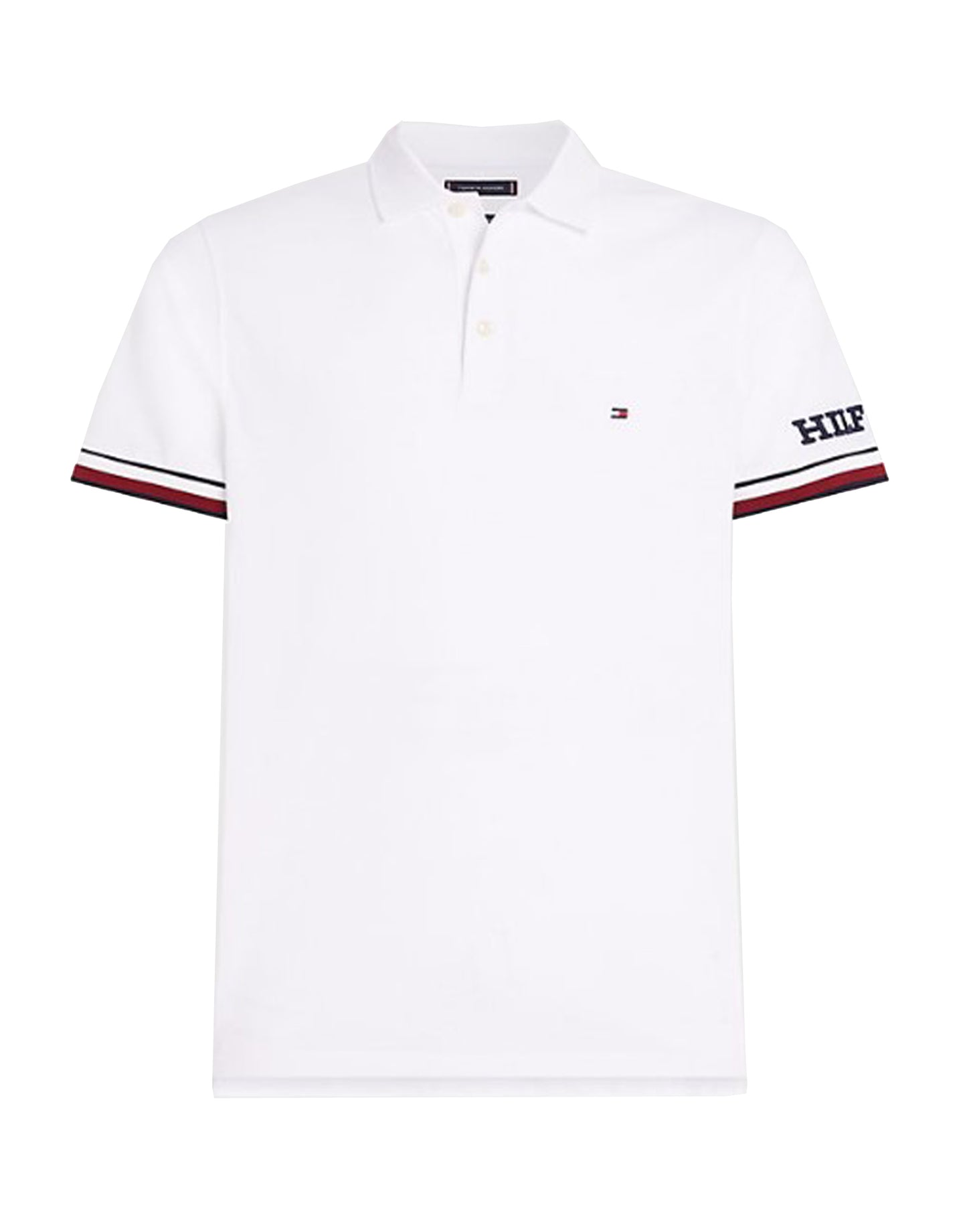 Polo Slim Fit Bianca Monotype Tommy Hilfiger A23