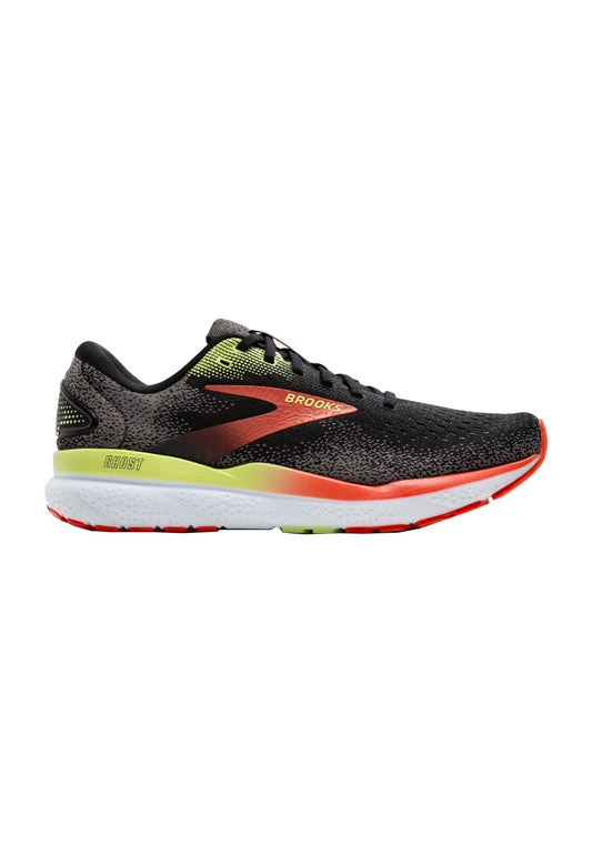 BROOKS GHOST 16 1104181D049BLACK MANDARINE  RED GREEN