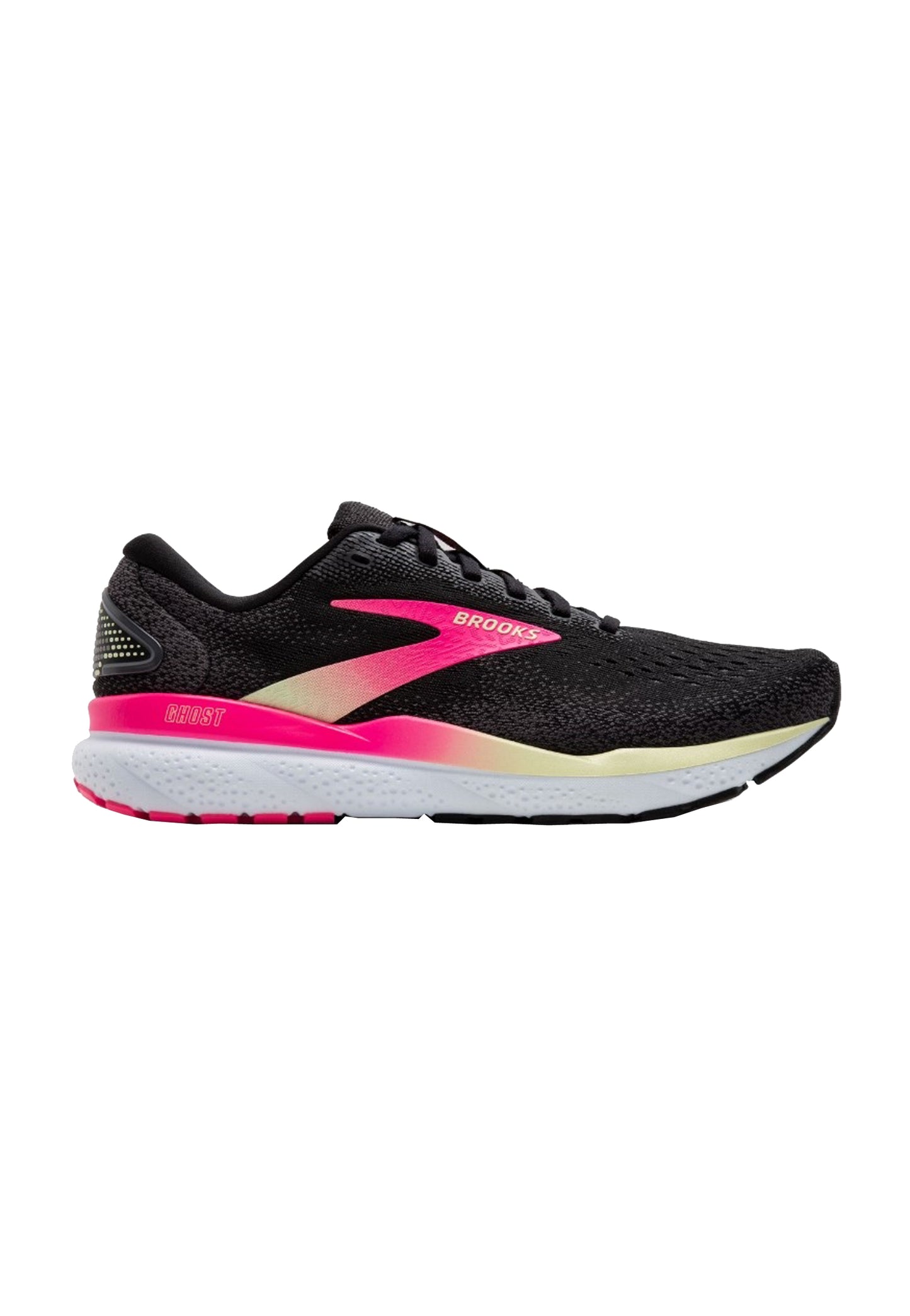 BROOKS GHOST 16 120407B074BLACK PINK YELLOW