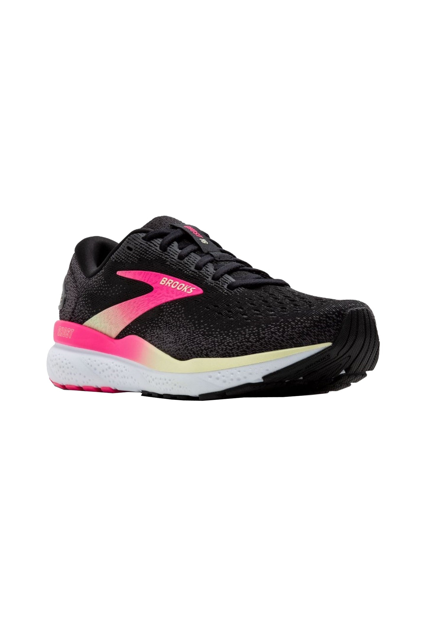 Scarpe da corsa donna sportive nere e rosa running Ghost 16 Brooks A24