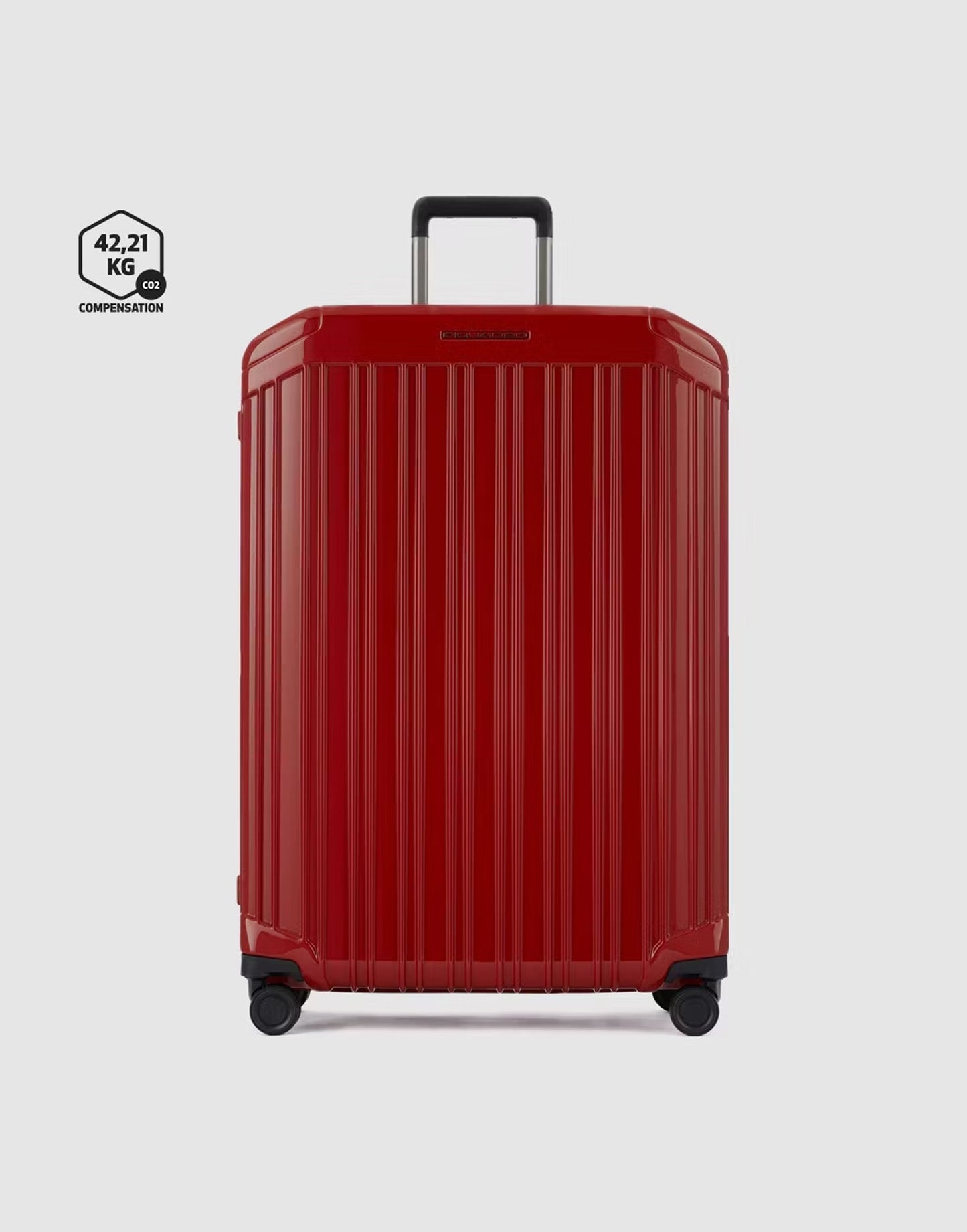 Large Red Trolley 4 wheels in PQ-Light Piquadro polycarbonate