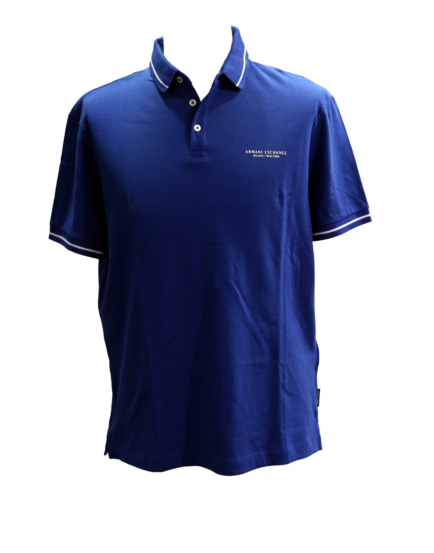 Armani Exchange P24 Blue Short-Sleeved Polo Shirt