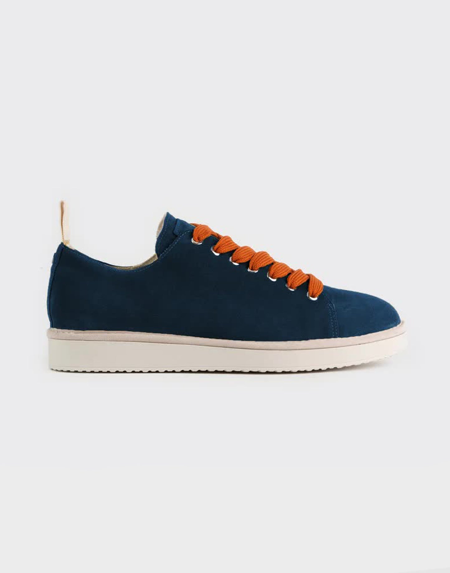 P01 Laced Shoe in BURNED ORANGE COBALT Suede Panchic P24