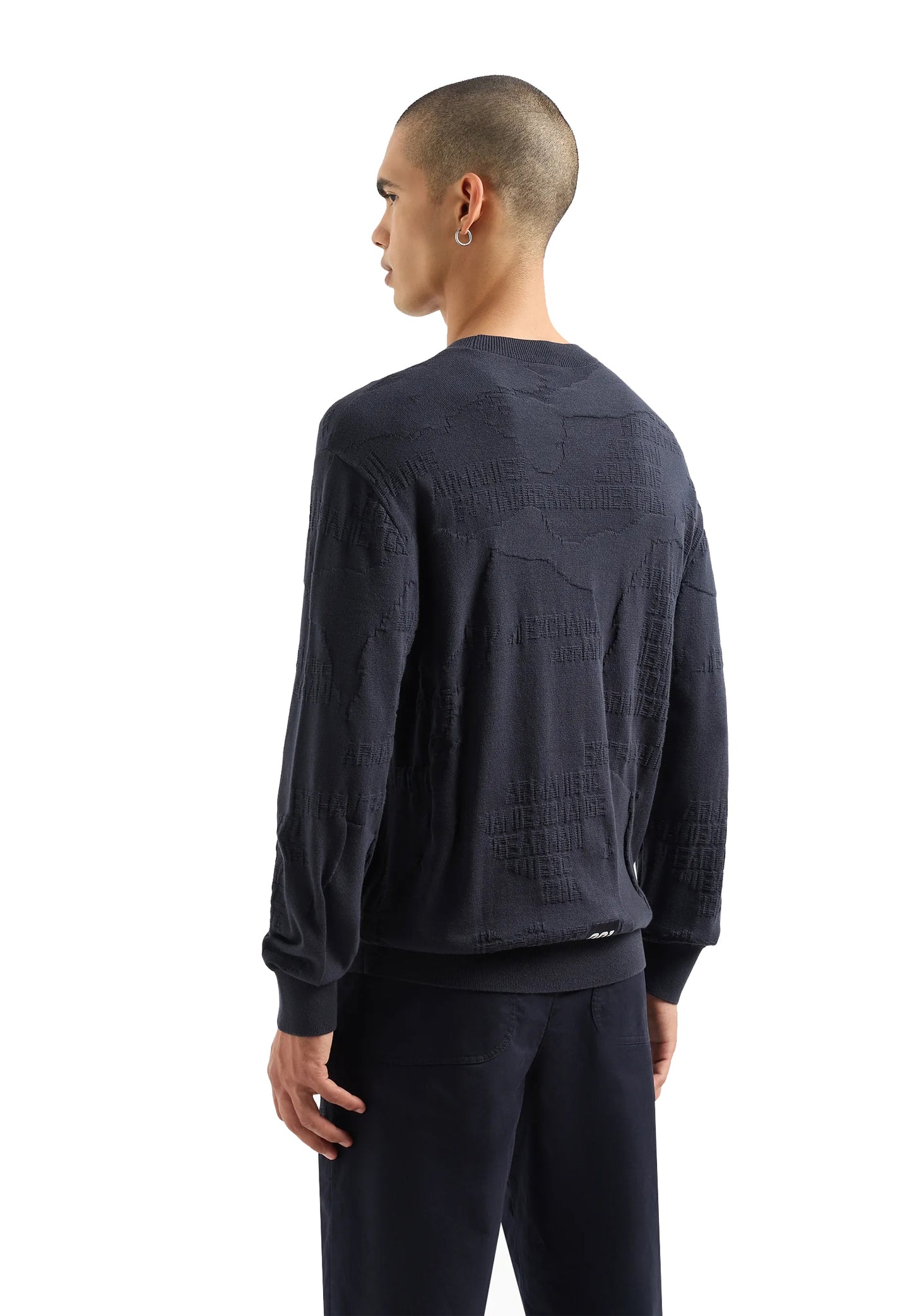 Maglione pullovert cotone blu Armani Exchange P24