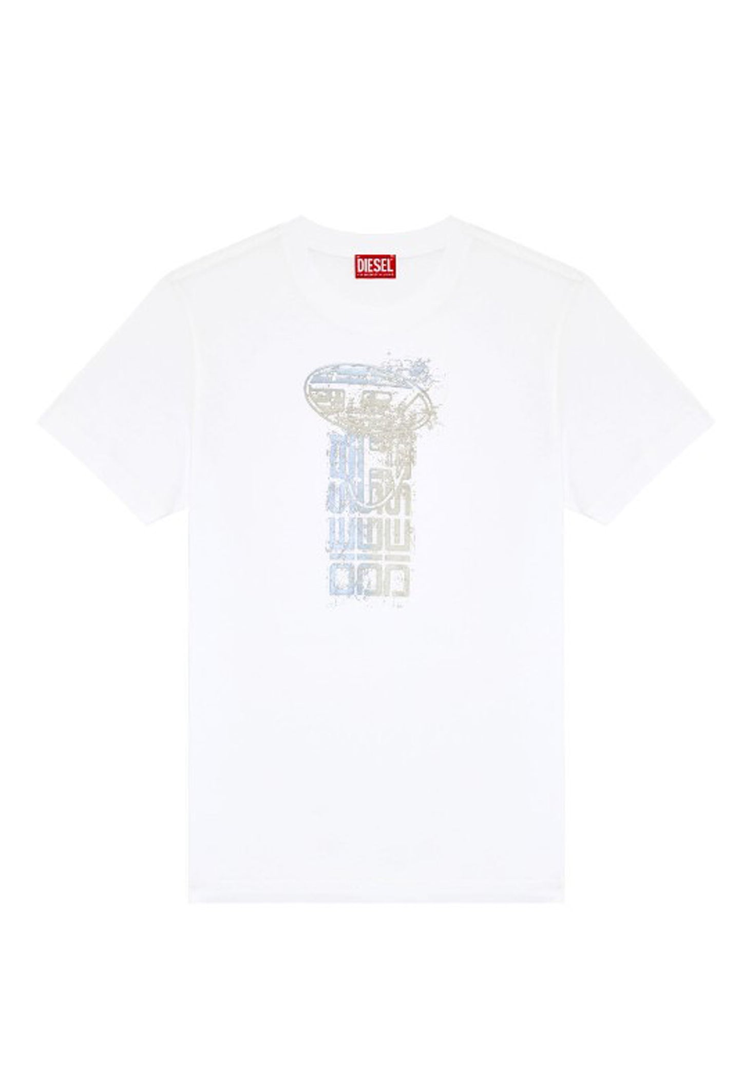 White cotton crew-neck t-shirt T-Diegor Diesel P24