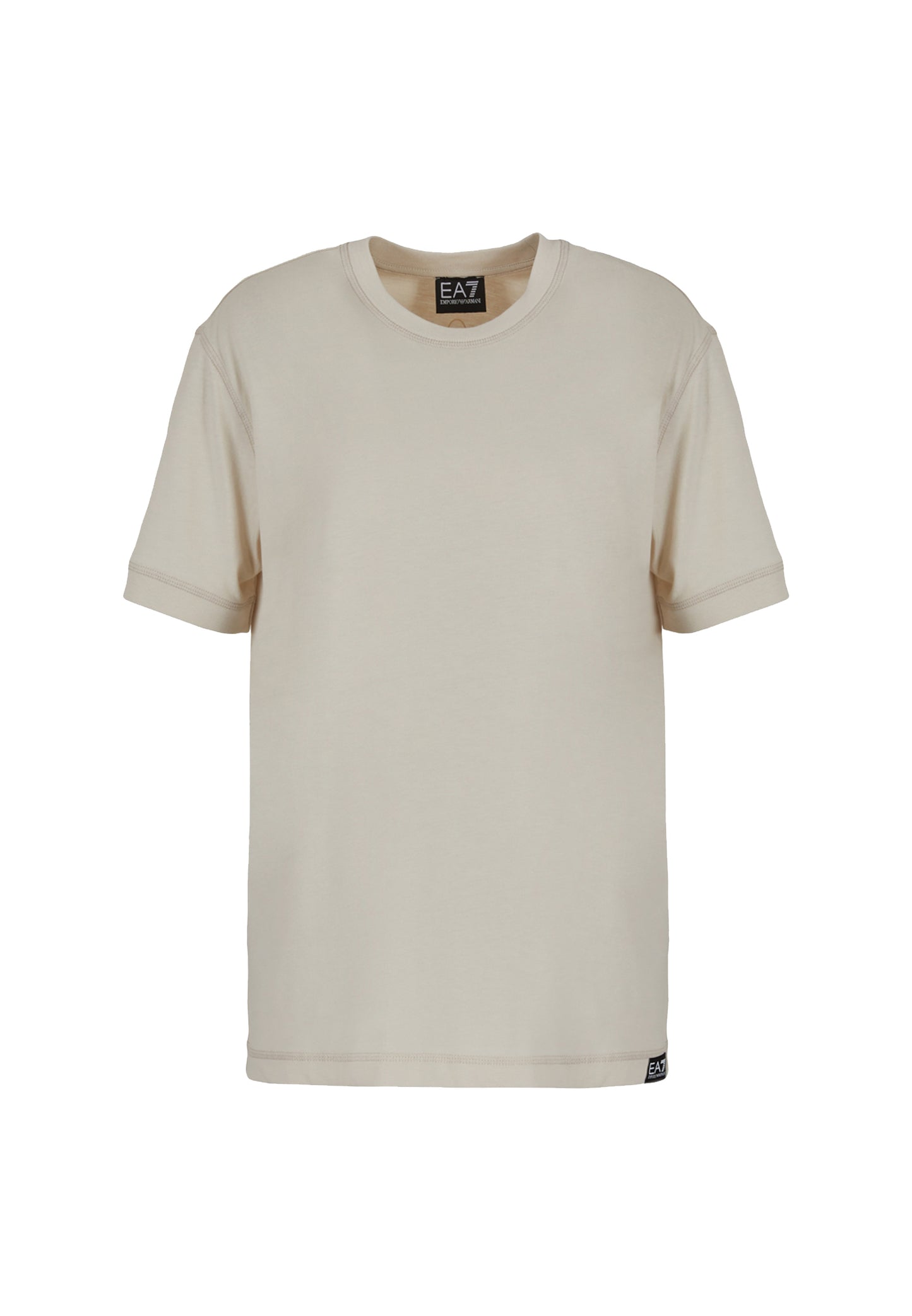 T-shirt girocollo basica unisex beige cotone EA7 P24