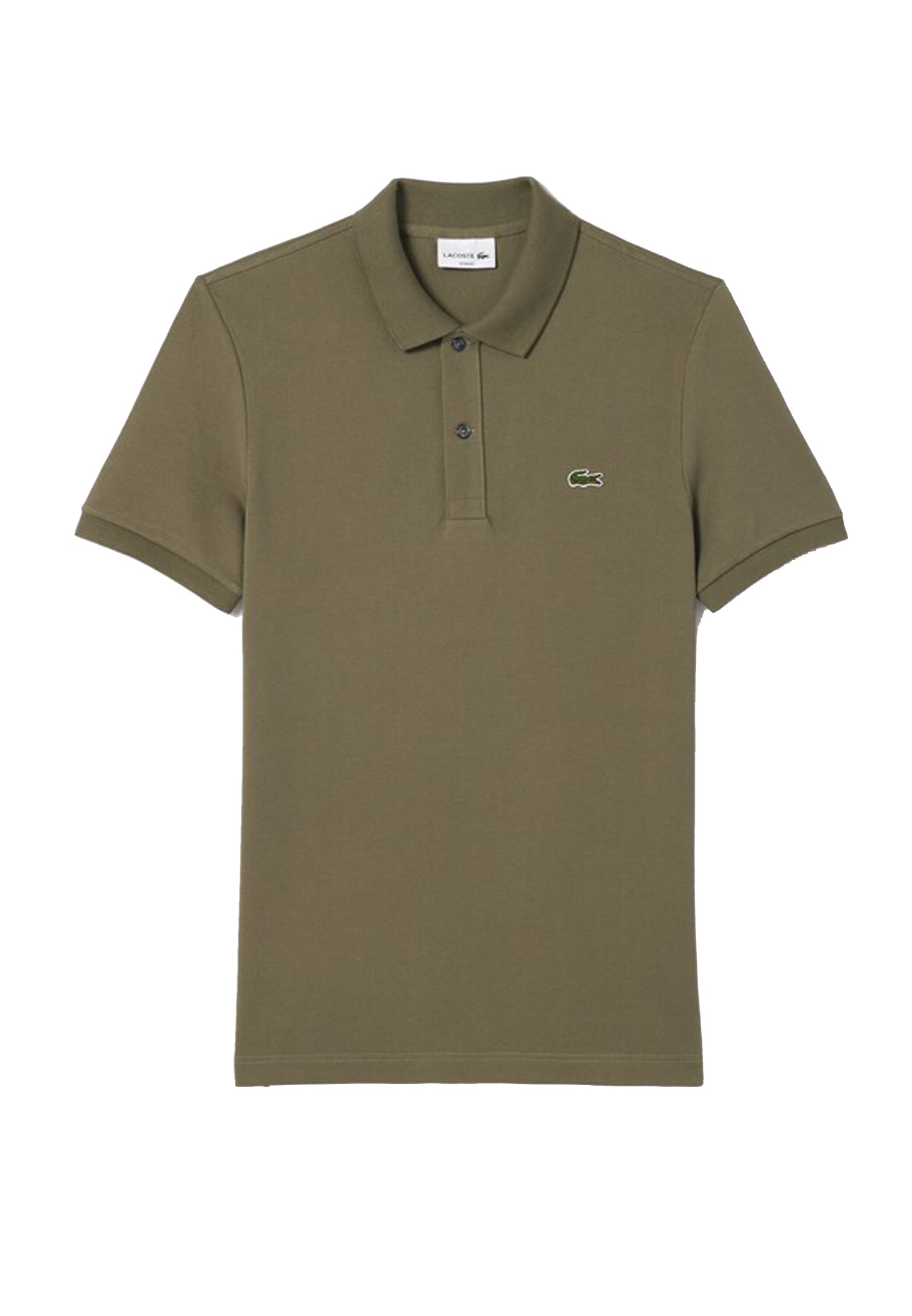 Lacoste P24 slim fit cotton green khaki polo shirt