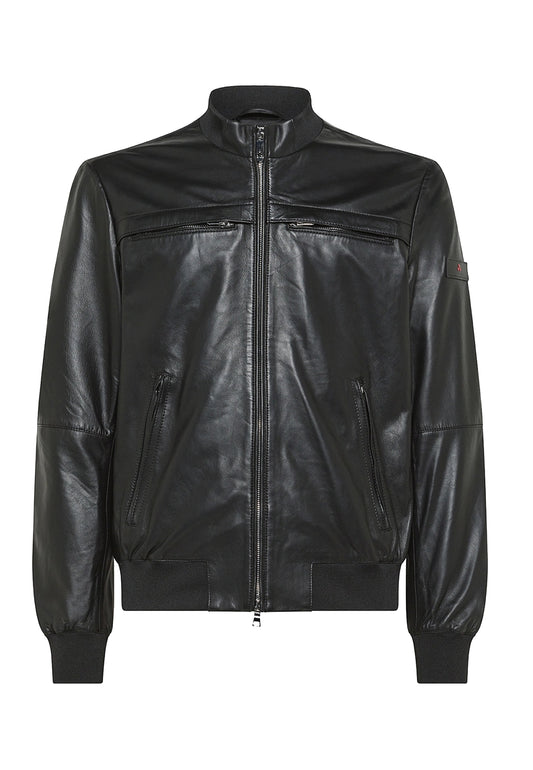 Black Sand Leather Pe Peuterey P24 leather jacket