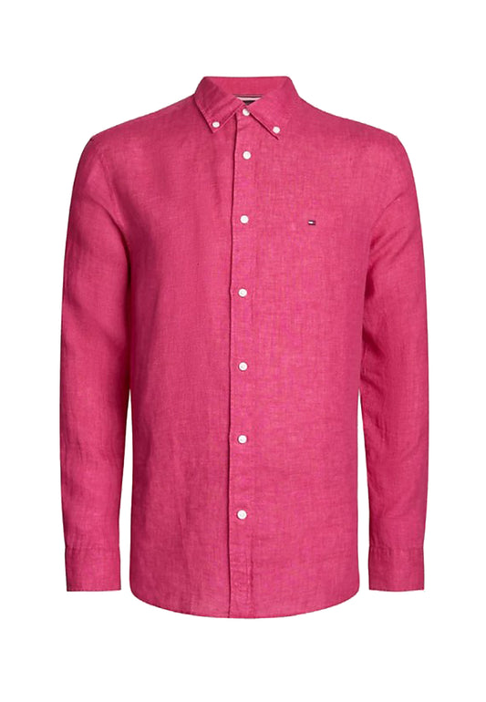 Tommy Hilfiger P24 fuchsia pink linen shirt