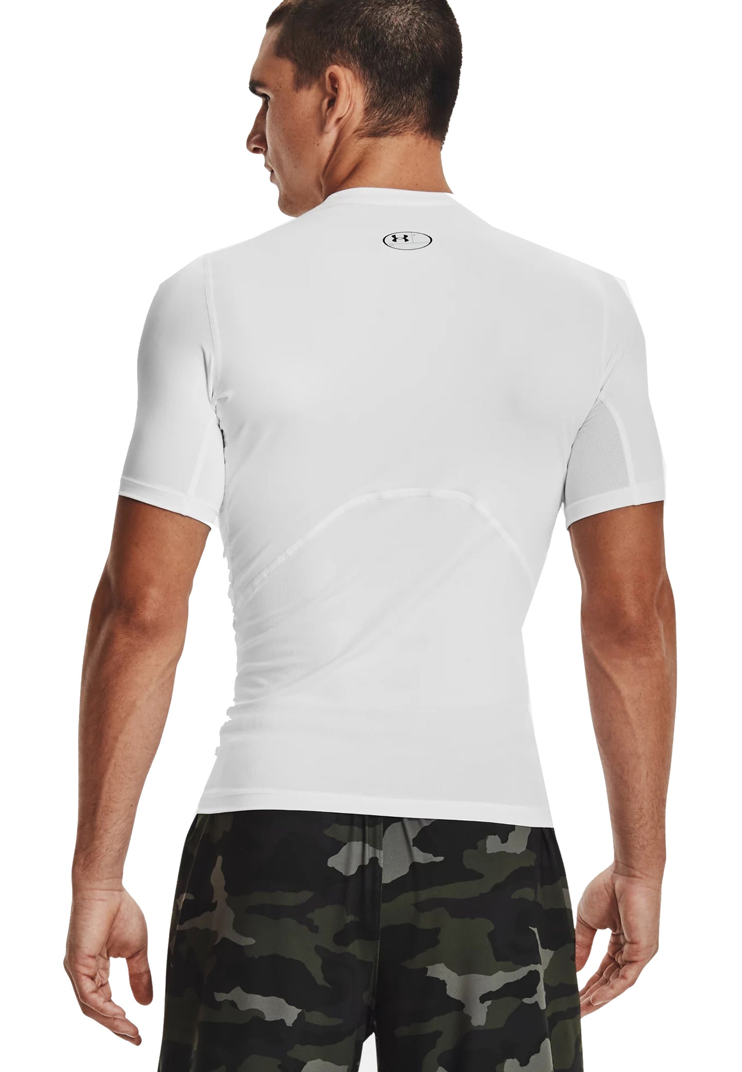 Under Armor P24 breathable white HeatGear crew-neck t-shirt