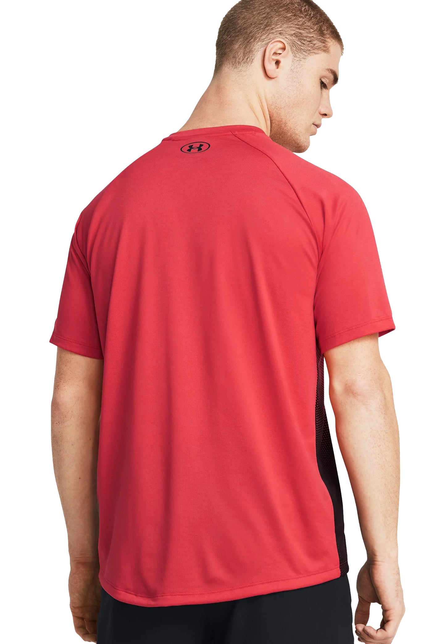 T-shirt tecnica fitness traspirante rossa nera UA Tech Face Under Amour P24